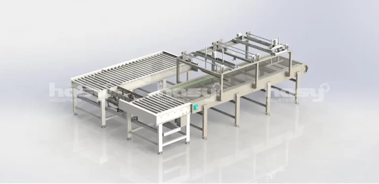 Mô hình 3D hệ thống băng tải con lăn do HASY thiết kế